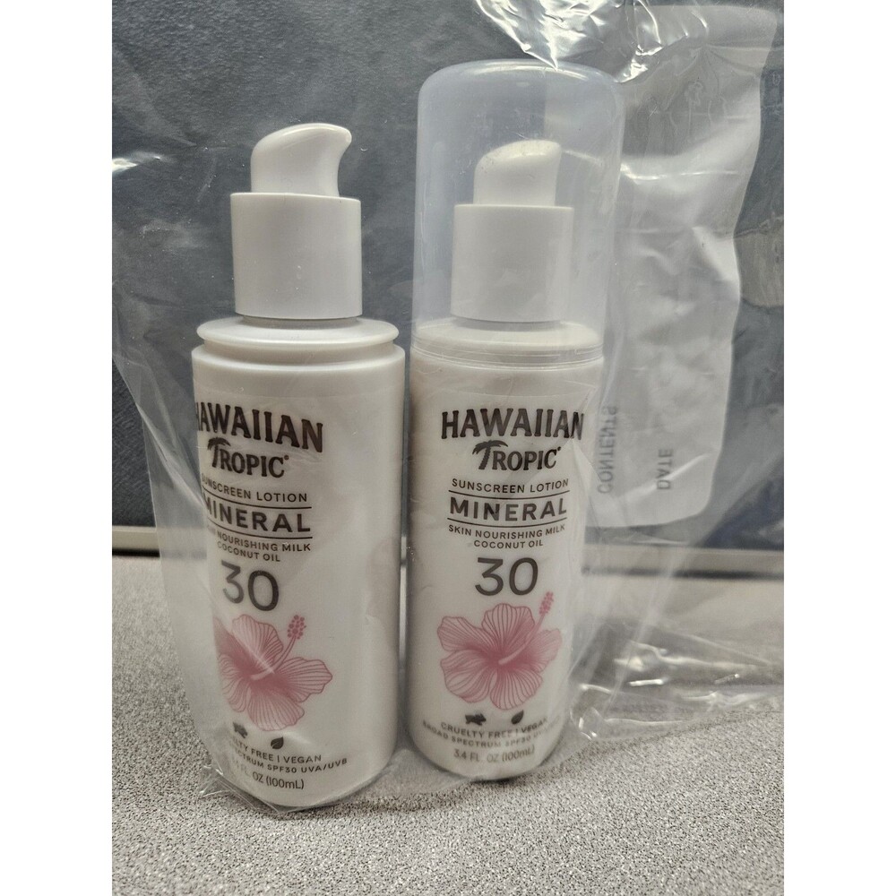 (2) New Hawaiian Tropic Silk Hydration Weightless SPF 30 Face Sunscreen Lotion